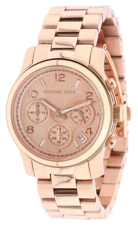 rose gold michael kors runway watch|michael kors rose gold.